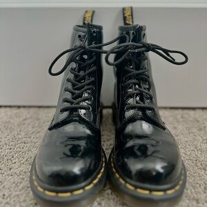 Women’s Dr. Marten 1460 Patent Leather Lace Up Boots